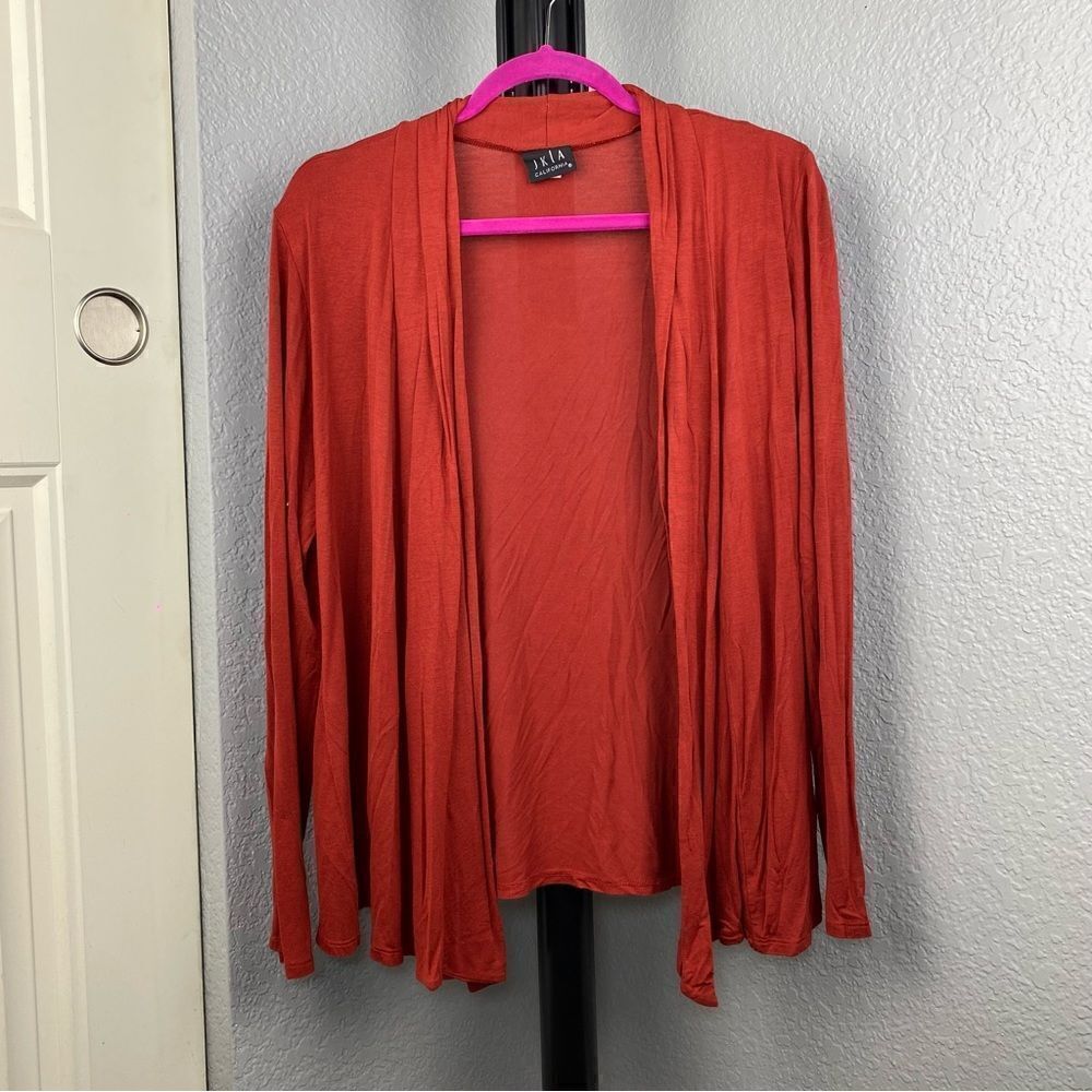 JKLA California - burnt orange open cardigan. - Picture 2 of 5